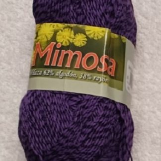 Hilos Omega, Mimosa (Cotton Rayon Blend (Fine)) Yarn, 55, Uva (Grape)