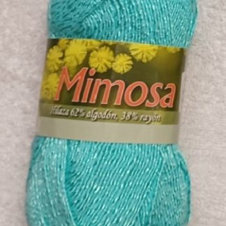 Hilos Omega, Mimosa (Cotton Rayon Blend (Fine)) Yarn, 74, Turquesa (Turquoise)