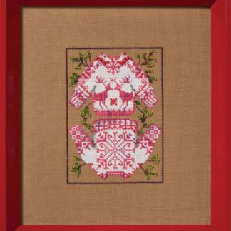 Nora Corbett Designs, Cross Stitch Pattern, NC364, Christmas Fair Isle Red Collection: Red Sweaters