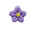 Stoney Creek, Buttons, SB131PLS, Purple Glitter Flower Head, Small, 1 pc.