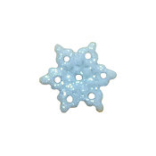 Stoney Creek, Buttons, Snowflake, Blue Icy, Small, SB302BLS