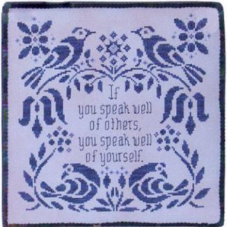 Glendon Place, Cross Stitch Pattern, Words of Wisdom: About Character, GP136