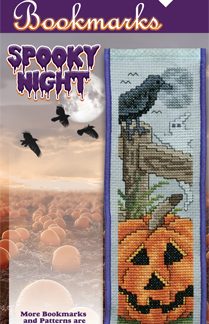 Stoney Creek, Cross Stitch Pattern, Bookmark, BKM016, Spooky Night