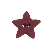 Stoney Creek, Buttons, Star, Dark Red, Small, SB060DRS