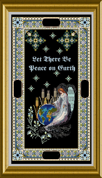 Chatelaine, Counted Cross Stitch Pattern, The Peace Angel - Christmas, Chat100