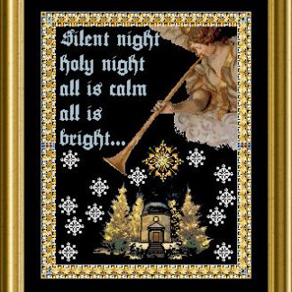 Chatelaine, Counted Cross Stitch Pattern, The Music Angel (Stille Nacht (Silent Night)), Chat167