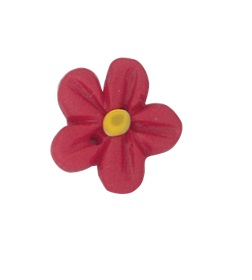 Stoney Creek, Buttons, Flower Head, Red with Yellow Center, Small, SB170RSS, 1 pc