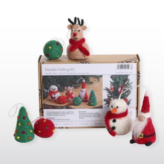 Ashford Wheels and Looms, Needle Felting Kit, Christmas Special, NFKCS