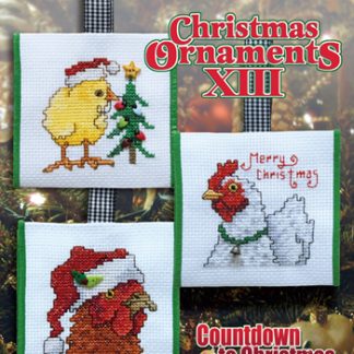 Stoney Creek, Cross Stitch Pattern, Leaflet 695, Countdown to Christmas: Christmas Ornaments XIII (Chickens)