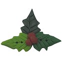 Stoney Creek, Buttons, Tri-Color Holly, 1 pc, SB036