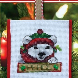 Stoney Creek, Cross Stitch Pattern, ORN086, Peace Polar Bear