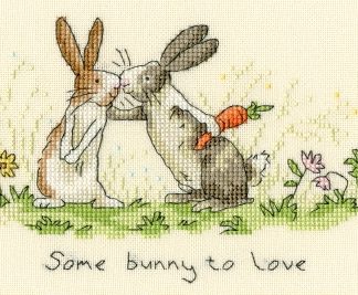 Bothy Threads Cross Stitch Kit: Some Bunny to Love, XAJ3