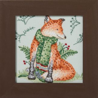 Mill Hill Counted Glass Bead Cross Stitch Kit, Debbie Mumm, Woodland Friends, DM302611 Reddy Fox