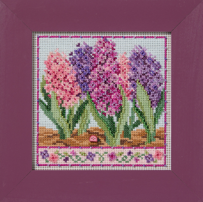 Mill Hill, Counted Glass Bead Cross Stitch Kit, Hyacinths, MH142613