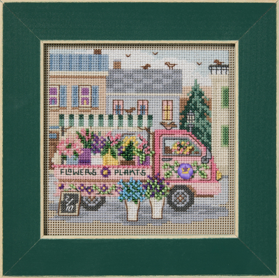 Mill Hill, Counted Glass Bead Cross Stitch Kit, Flower Truck, MH142614