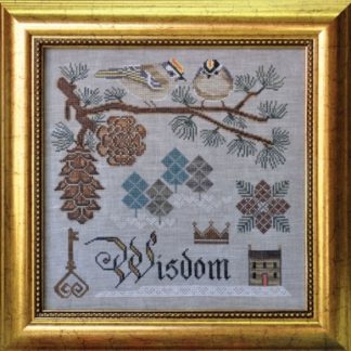 Cottage Garden Samplings, The Songbird's Garden Series, No. 3, Winter Wisdom (Golden-crowned Kinglets and Conifers), CGS-1042