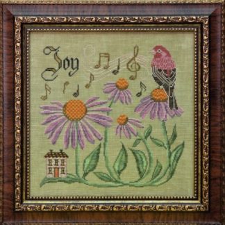 Cottage Garden Samplings, The Songbird's Garden Series, No. 10, Sing for Joy (House Finch and Coneflowers), CGS-1050