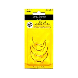 John James, Curved Quilting Needles, 2 Sizes, 4/pkg, JJ60400