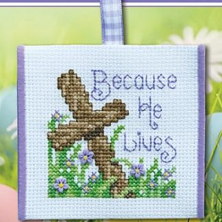 Stoney Creek, Cross Stitch Pattern, ORN089, Because He Lives
