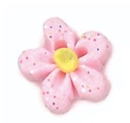 Stoney Creek, Buttons, SB131PKS, Pink Glitter Flower Head, Small, 1 pc.