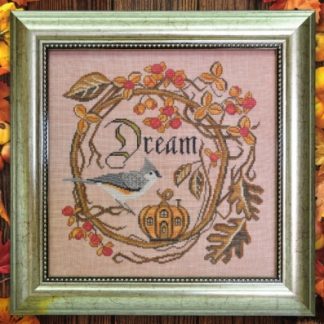 Cottage Garden Samplings, The Songbird's Garden Series, No. 11, Autumn Dream (Tufted Titmouse and Bittersweet), CGS-1051