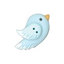 Stoney Creek, Buttons, Right-facing Pale Bluebird, 1 pc., SB021R