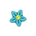 Stoney Creek, Buttons, Flower Head, Aqua, Small, SB170AQS, 1 pc