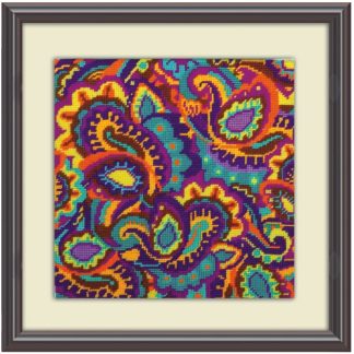 Design Works Crafts, Needlepoint Kit, Paisley, 2521
