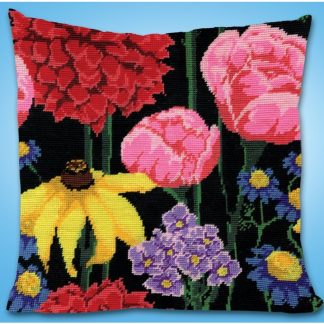 Design Works Crafts, Needlepoint Kit, Midnight Floral, 2615