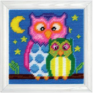 Design Works Crafts, Needlepoint Kit, Owls, 2645