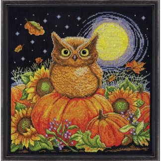 Design Works Crafts, Counted Cross Stitch Ornaments Kit, Harvest Owl, 3572