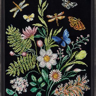 Design Works Crafts, Counted Cross Stitch Kit, Midnight Botanical, 3578
