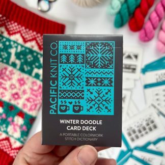 Pacific Knit Co, Doodle Card Deck, Winter (Snowflakes)