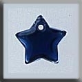 Mill Hill, Glass Treasures, 12173, Small Flat Star, Royal Blue