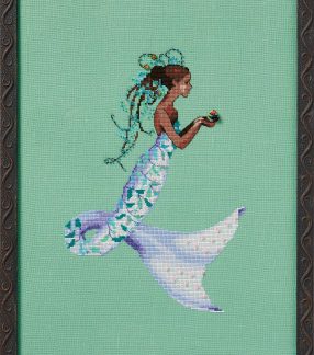 Nora Corbett Designs, Cross Stitch Pattern, NC376, Caribbean Collection: Saint Thomas Mermaid