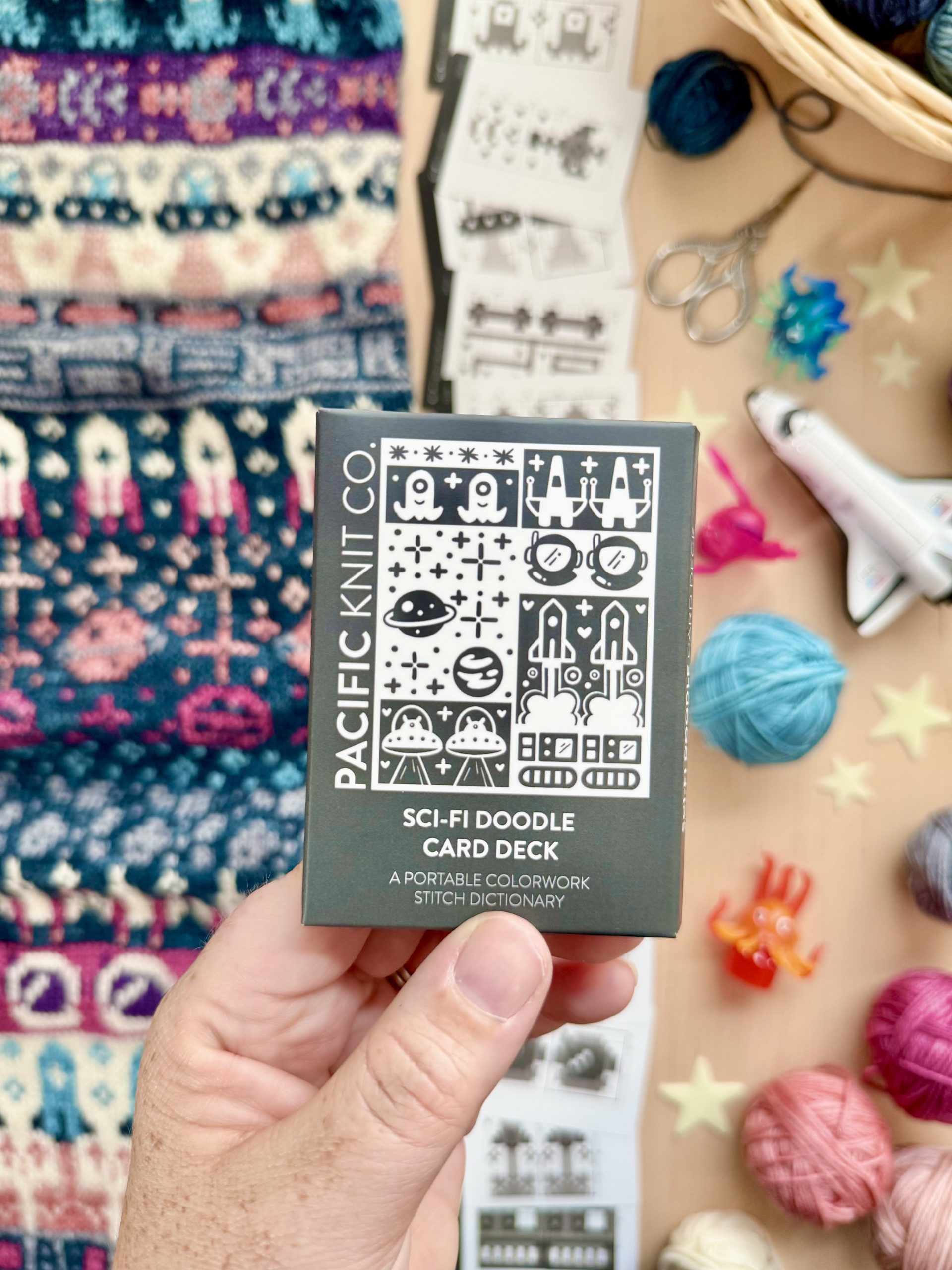 Pacific Knit Co, Doodle Card Deck, Sci-Fi (Aliens, UFOs, Robots)