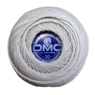 DMC, Cebelia, 3-ply Crochet Cotton Thread, Size 10, 167-ECRU, Vintage